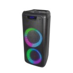 605 PartyBox Dual 2x 6.5 Inch Bluetooth Wireless Portable Party Speaker With RGB Fire Light TWS