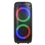 613 Partybox Bluetooth Wireless Speaker 2x 6.5inch RGB Light with Wireless Microphone