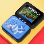 M3 900 Games MAME SNES GBA SFC Advanced Retro Arcade Classic Video Game Console Portable Handheld 3 Inch LCD Screen Blue
