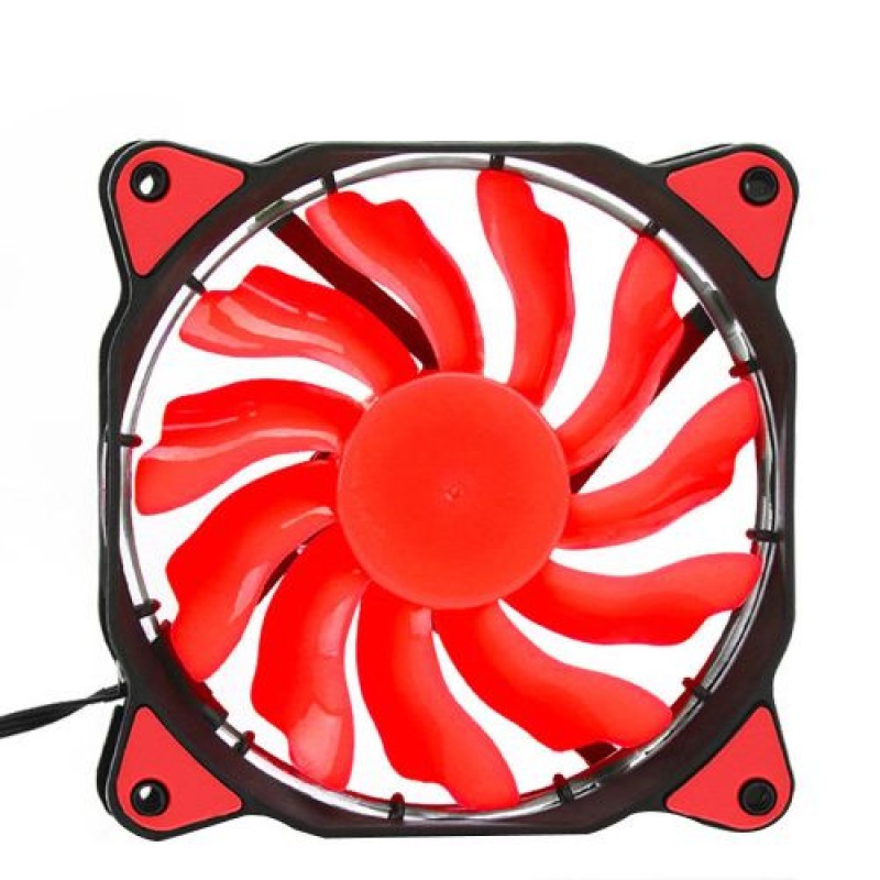 LED Illuminated Computer Cooler 120mm 12cm 4 + 3 Pin Cooling Fan Ultra ...