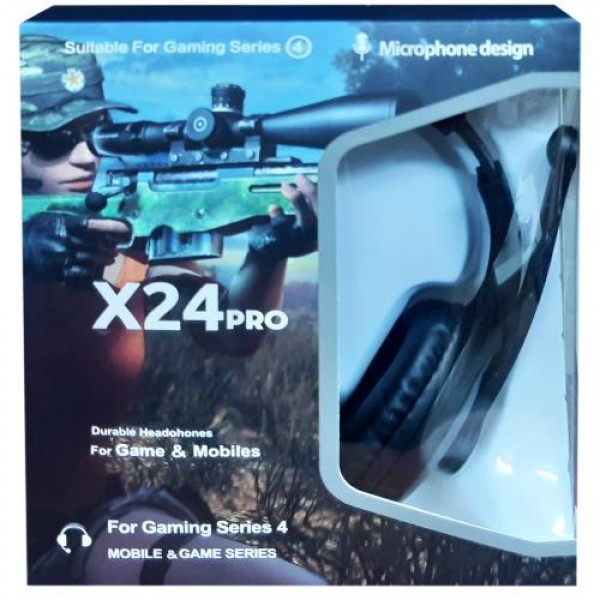 Gaming Headset X24 Pro PUBG Limited Edition Headphones for Gamers