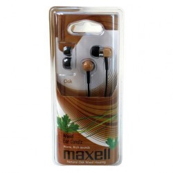 Maxell Wooden Oak Ear Canalz Earphones