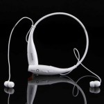 Bluetooth Stereo Headset HBS-730 Vibration Neckband Wireless iPhone & Android White
