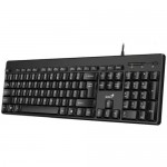 Genius KB-116 Keyboard Spill Resistant Comfortable USB Black