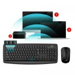Genius KM-8100 2.4GHz Wireless Smart Keyboard Mouse Combo Water Resistant