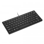 USB Mini Keyboard K-1000 Black Ultra-thin Waterproof