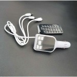Car MP3 FM Modulator KC-608 White + Charger 2.1A